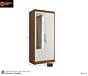 Multipurpose Solid Wooden Wardrobe | Multicolor