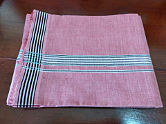 Men's Cotton Dhoti - Pink Border