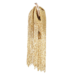 Stylish Half Framed Golden Hanging Purse