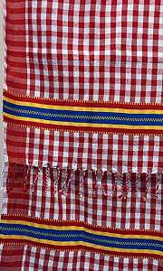 Red Cotton Checked Gamcha