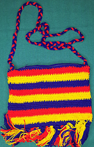 Multicolour Handmade Woolen Purse
