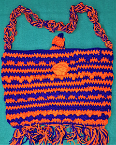 Handmade Woolen Purse - Orange