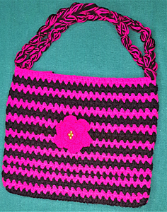 Handmade Woolen Purse - Pink