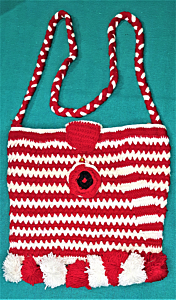 Handmade Woolen Purse - Maroon