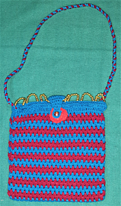 Multicolour Handmade Woolen Purse