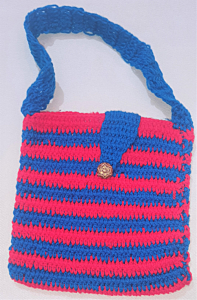 Multicolour Handmade Woolen Pouch