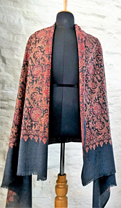 Pure Wool Embroidered Shawl