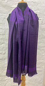 Textured silk wool stole