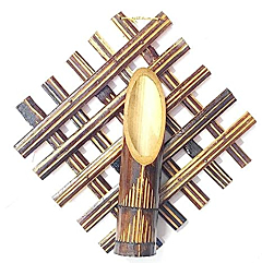 Handmade Bamboo Wall Hanging Vase without Flowers | Small- 8 Inch