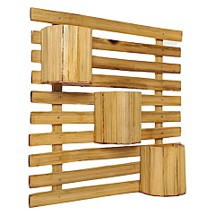 Handmade Bamboo Wall Hanging | Size- L-38 cm, W-38 cm, H-8 cm