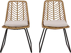 Dastkar Crafts Home Berrien Outdoor Wicker Chairs