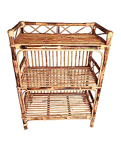 Handmade Bamboo Cane Rattan Rack 