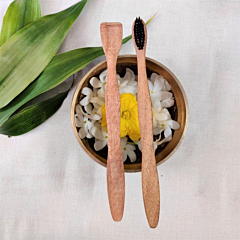 Neem Wood Oral Care Travel Kit Pack Of 2 (Tongue Cleaner & Tooth Brush)