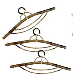 Best Handmade Bamboo Clothes Hangers, Premium Finish, Non-Slip Garment Hanger