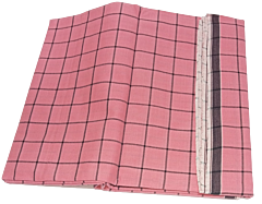 Lungis Cotton Pink and Black