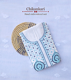 Chanderi all over work Kurti