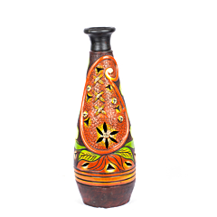 Terracotta Hand Painted Flower Vase