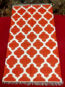 Orange Cotton Wool Carpet 