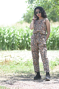 Cotton Kalamkari Jumpsuit