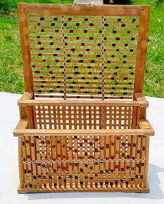 Cane Bamboo Magazine Stand