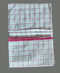 Pure Cotton Lungi (Red & White)