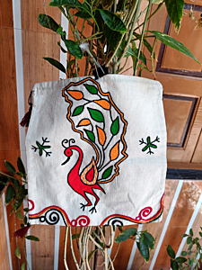 Potli Pouch | Aari Embroidery | 10.5 x 11.5 Inches