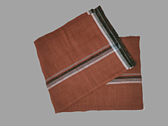 Handloom Kavi Dhoti | Rust Colour | Light Fabric
