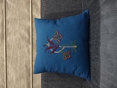 Cotton embroidered Cushion cover set of two 