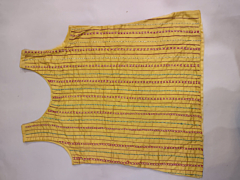 Embroidered Mustard tank top 