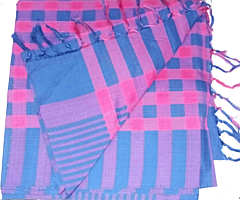 Cotton Saree  (Check pattern)