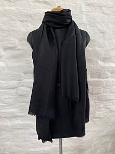 Micro Fine Wool Shawl | 200*100 cm | Black