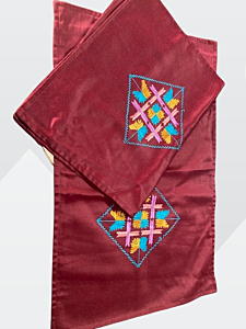 Hand Made Pillow Cover | Maroon 