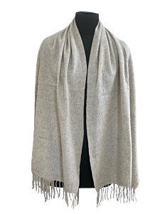 Lambswool Stole With Fringes