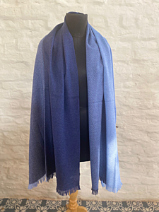 Blue Lambswool Stole