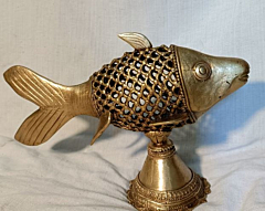 Metal Fish Statue 