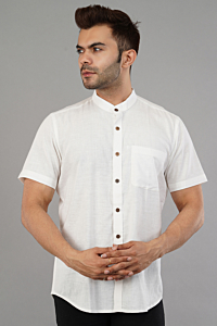 handloom white  Shirt -M