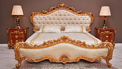 Royal Looking Bed With Ultra Luxury Side Tables