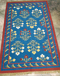 Blue Handwoven Durry 