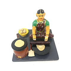 Handcrafted Wooden Roti Maker Toy