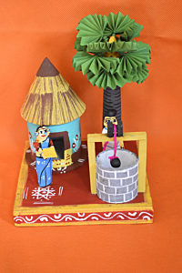 Wooden Village Theme Miniature Set