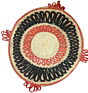 Round Shape Jute Wall Hanging Handmade