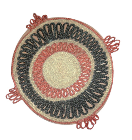 Round Shape Jute Wall Hanging Handmade