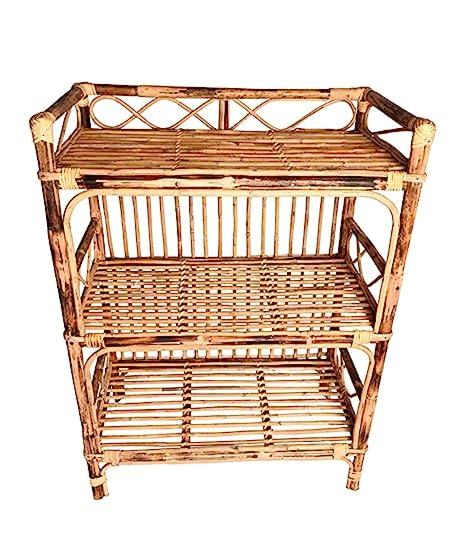 Handmade Bamboo Cane Rattan Rack 