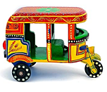 WOODEN AUTO RIKSHAW  TOY
