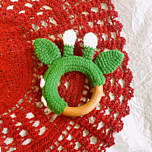 Handmade Giraffe Ear Wooden Teether