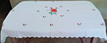 Hand Embroidery Floral Design Table Cloth
